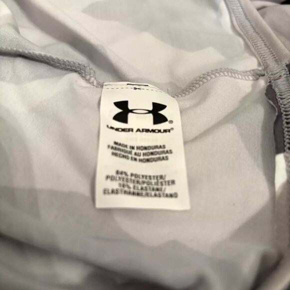 Under Armour Spider Man Camouflage Compression Gray White Red Shirt - Size XL - Picture 8 of 9